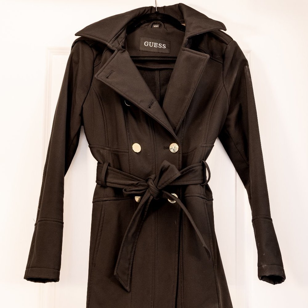 Guess water resistance black jacket